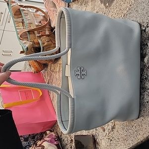 Tory Burch Taylor Tote Seltzer Blue